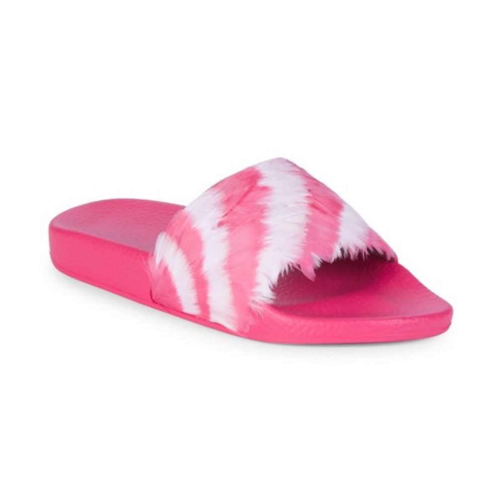 Valentino Garavani Goose-Feather & Leather Slides